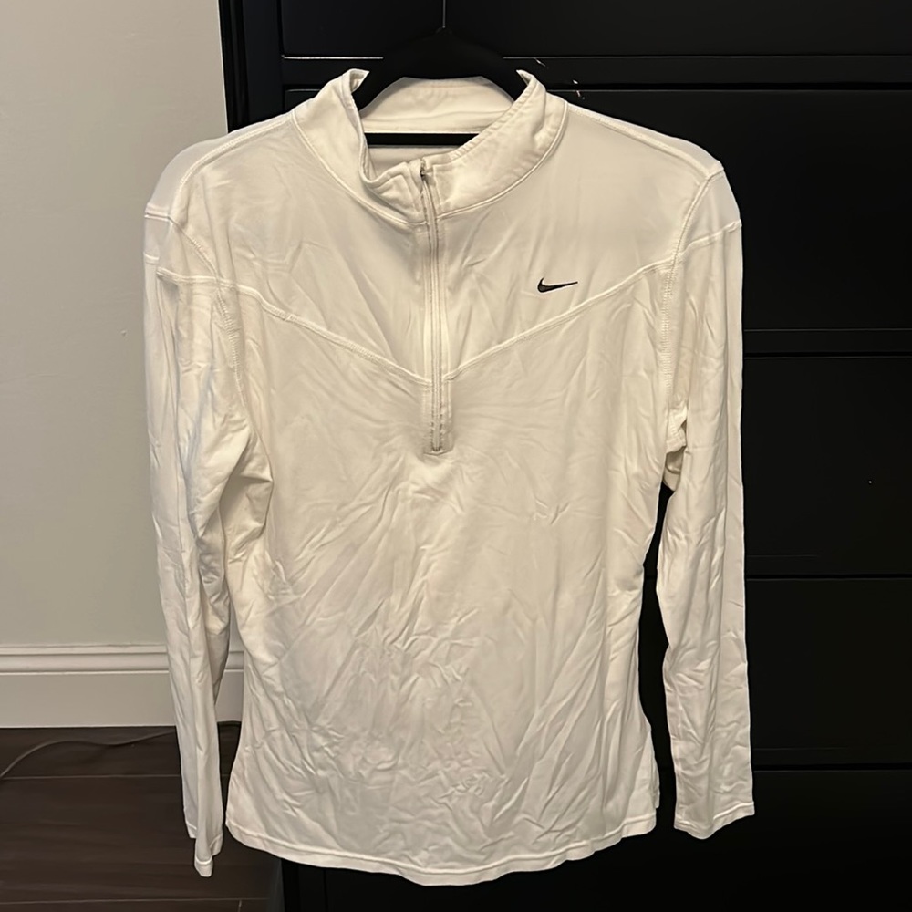 Nike Women’s White 1/2-Zip Running Top - Large